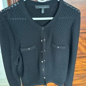 WHBM Novelty Stitch Crew Cardigan - never worn!